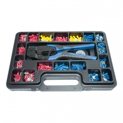 INSULATED TERMINAL KIT W/ RATCHET CRIMPER 552 PCE