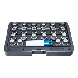 ET6053 VW Spline Style Locking Wheel Nut Socket Set